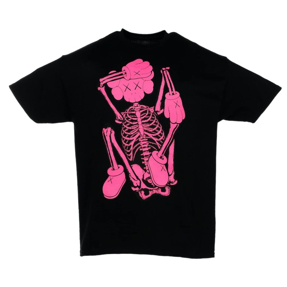 KAWS SKELETON NEW FICTION TEE SIZE M